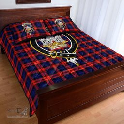 Scottish MacLachlan Modern Clan Tartan Quilt Bed Set - Crest Classic Scottish Plaid Tartan Plaid