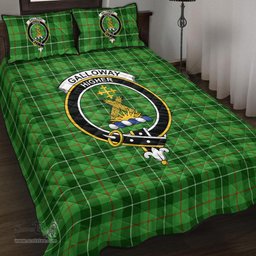 Scottish Galloway District Clan Tartan Quilt Bed Set - Crest Classic Scottish Plaid Tartan Plaid