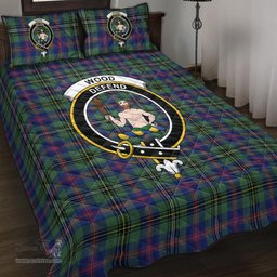 Scottish Wood Modern Clan Tartan Quilt Bed Set - Crest Classic Scottish Plaid Tartan Plaid