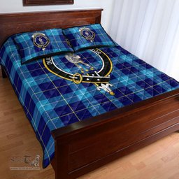 Scottish McKerrell Clan Tartan Quilt Bed Set - Crest Classic Scottish Plaid Tartan Plaid