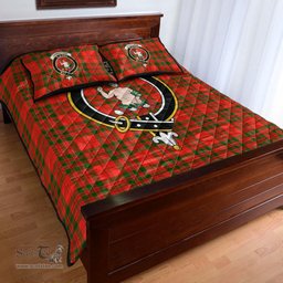 Scottish Livingstone Modern Clan Tartan Quilt Bed Set - Crest Classic Scottish Plaid Tartan Plaid