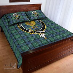 Scottish Sinclair Hunting Ancient Clan Tartan Quilt Bed Set - Crest Classic Scottish Plaid Tartan Plaid