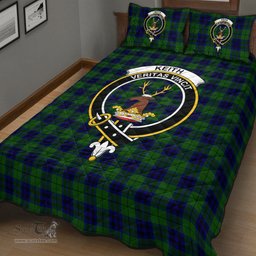 Scottish Keith Modern Clan Tartan Quilt Bed Set - Crest Classic Scottish Plaid Tartan Plaid