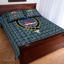 Scottish Weir Ancient Clan Tartan Quilt Bed Set - Crest Classic Scottish Plaid Tartan Plaid