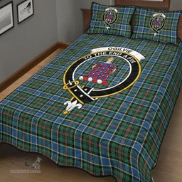 Scottish Ogilvie Hunting Ancient Clan Tartan Quilt Bed Set - Crest Classic Scottish Plaid Tartan Plaid