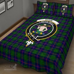 Scottish Shaw Modern Clan Tartan Quilt Bed Set - Crest Classic Scottish Plaid Tartan Plaid
