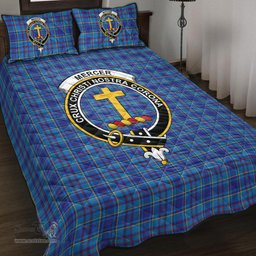 Scottish Mercer Modern Clan Tartan Quilt Bed Set - Crest Classic Scottish Plaid Tartan Plaid