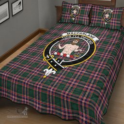 Scottish MacFarlane Hunting Modern Clan Tartan Quilt Bed Set - Crest Classic Scottish Plaid Tartan Plaid