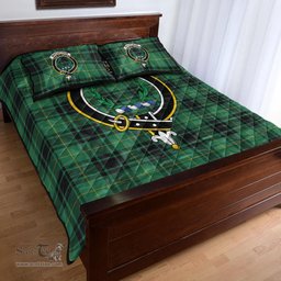 Scottish MacArthur Ancient Clan Tartan Quilt Bed Set - Crest Classic Scottish Plaid Tartan Plaid