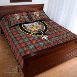 Scottish MacLachlan Weathered Clan Tartan Quilt Bed Set - Crest Classic Scottish Plaid Tartan Plaid