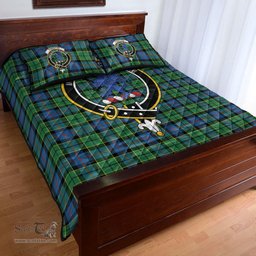 Scottish Forsyth Ancient Clan Tartan Quilt Bed Set - Crest Classic Scottish Plaid Tartan Plaid