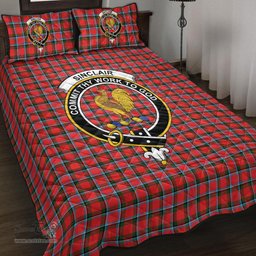 Scottish Sinclair Modern Clan Tartan Quilt Bed Set - Crest Classic Scottish Plaid Tartan Plaid