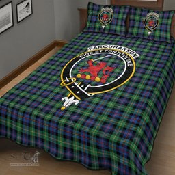 Scottish Farquharson Ancient Clan Tartan Quilt Bed Set - Crest Classic Scottish Plaid Tartan Plaid