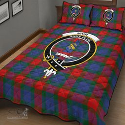 Scottish Mar Clan Tartan Quilt Bed Set - Crest Classic Scottish Plaid Tartan Plaid