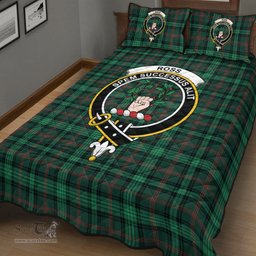 Scottish Ross Hunting Modern Clan Tartan Quilt Bed Set - Crest Classic Scottish Plaid Tartan Plaid