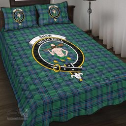 Scottish Shaw Ancient Clan Tartan Quilt Bed Set - Crest Classic Scottish Plaid Tartan Plaid