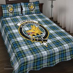 Scottish Campbell Dress Ancient Clan Tartan Quilt Bed Set - Crest Classic Scottish Plaid Tartan Plaid