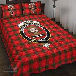 Scottish MacNab Modern Clan Tartan Quilt Bed Set - Crest Classic Scottish Plaid Tartan Plaid