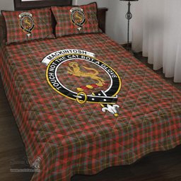 Scottish MacKintosh Hunting Weathered Clan Tartan Quilt Bed Set - Crest Classic Scottish Plaid Tartan Plaid