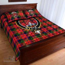 Scottish MacNaughton Modern Clan Tartan Quilt Bed Set - Crest Classic Scottish Plaid Tartan Plaid