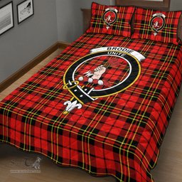 Scottish Brodie Modern Clan Tartan Quilt Bed Set - Crest Classic Scottish Plaid Tartan Plaid