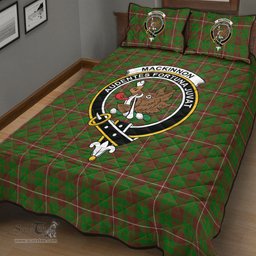 Scottish MacKinnon Hunting Modern Clan Tartan Quilt Bed Set - Crest Classic Scottish Plaid Tartan Plaid