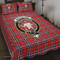 Scottish MacFarlane Modern Clan Tartan Quilt Bed Set - Crest Classic Scottish Plaid Tartan Plaid