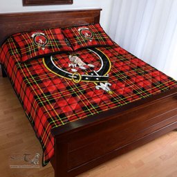 Scottish Brodie Modern Clan Tartan Quilt Bed Set - Crest Classic Scottish Plaid Tartan Plaid