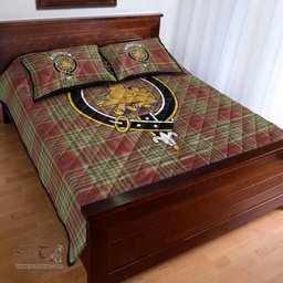 Scottish MacGillivray Hunting Ancient Clan Tartan Quilt Bed Set - Crest Classic Scottish Plaid Tartan Plaid