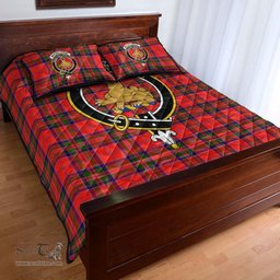 Scottish MacGillivray Modern Clan Tartan Quilt Bed Set - Crest Classic Scottish Plaid Tartan Plaid