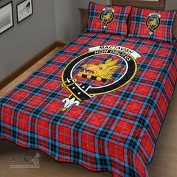Scottish MacTavish Modern Clan Tartan Quilt Bed Set - Crest Classic Scottish Plaid Tartan Plaid