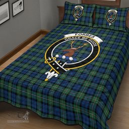 Scottish Forbes Ancient Clan Tartan Quilt Bed Set - Crest Classic Scottish Plaid Tartan Plaid