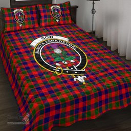 Scottish Gow Modern Clan Tartan Quilt Bed Set - Crest Classic Scottish Plaid Tartan Plaid