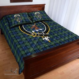 Scottish Forbes Ancient Clan Tartan Quilt Bed Set - Crest Classic Scottish Plaid Tartan Plaid