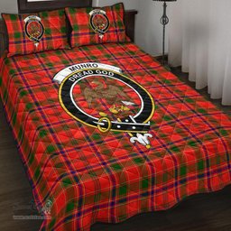 Scottish Munro Modern Clan Tartan Quilt Bed Set - Crest Classic Scottish Plaid Tartan Plaid