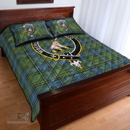 Scottish MacMillan Hunting Ancient Clan Tartan Quilt Bed Set - Crest Classic Scottish Plaid Tartan Plaid