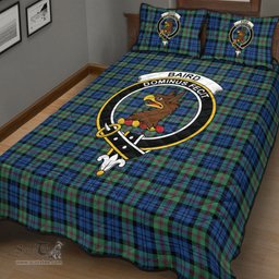 Scottish Baird Ancient Clan Tartan Quilt Bed Set - Crest Classic Scottish Plaid Tartan Plaid
