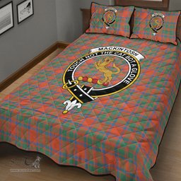 Scottish MacKintosh Ancient Clan Tartan Quilt Bed Set - Crest Classic Scottish Plaid Tartan Plaid