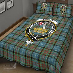 Scottish Paisley District Clan Tartan Quilt Bed Set - Crest Classic Scottish Plaid Tartan Plaid