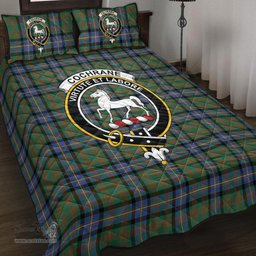 Scottish Cochrane Ancient Clan Tartan Quilt Bed Set - Crest Classic Scottish Plaid Tartan Plaid