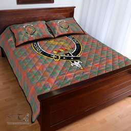 Scottish MacKintosh Ancient Clan Tartan Quilt Bed Set - Crest Classic Scottish Plaid Tartan Plaid