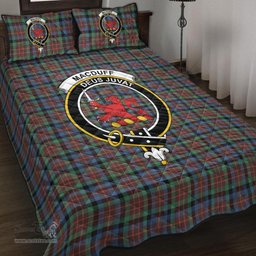 Scottish MacDuff Hunting Ancient Clan Tartan Quilt Bed Set - Crest Classic Scottish Plaid Tartan Plaid