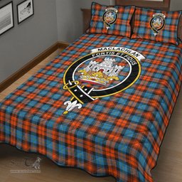 Scottish MacLachlan Ancient Clan Tartan Quilt Bed Set - Crest Classic Scottish Plaid Tartan Plaid