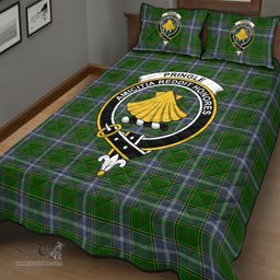 Scottish Pringle Clan Tartan Quilt Bed Set - Crest Classic Scottish Plaid Tartan Plaid