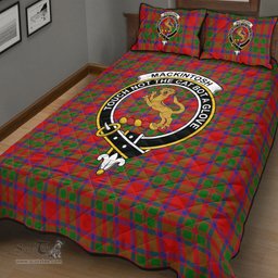 Scottish MacKintosh Modern Clan Tartan Quilt Bed Set - Crest Classic Scottish Plaid Tartan Plaid