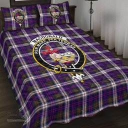 Scottish MacDonald Dress Modern Clan Tartan Quilt Bed Set - Crest Classic Scottish Plaid Tartan Plaid