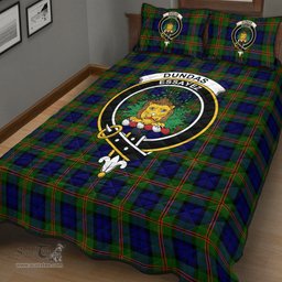 Scottish Dundas Modern 02 Clan Tartan Quilt Bed Set - Crest Classic Scottish Plaid Tartan Plaid