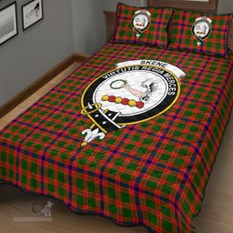 Scottish Skene Modern Clan Tartan Quilt Bed Set - Crest Classic Scottish Plaid Tartan Plaid
