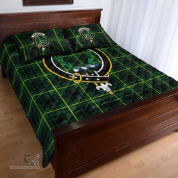 Scottish MacArthur Modern Clan Tartan Quilt Bed Set - Crest Classic Scottish Plaid Tartan Plaid