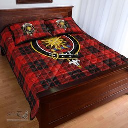 Scottish MacLeod of Raasay Clan Tartan Quilt Bed Set - Crest Classic Scottish Plaid Tartan Plaid